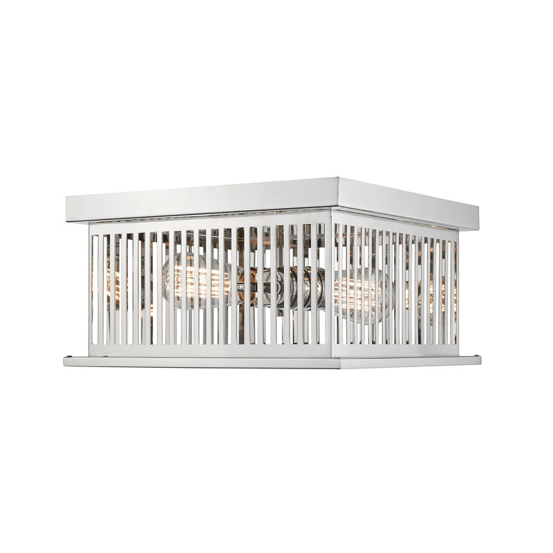 Beddingfield Flush Mount, Polished Nickel