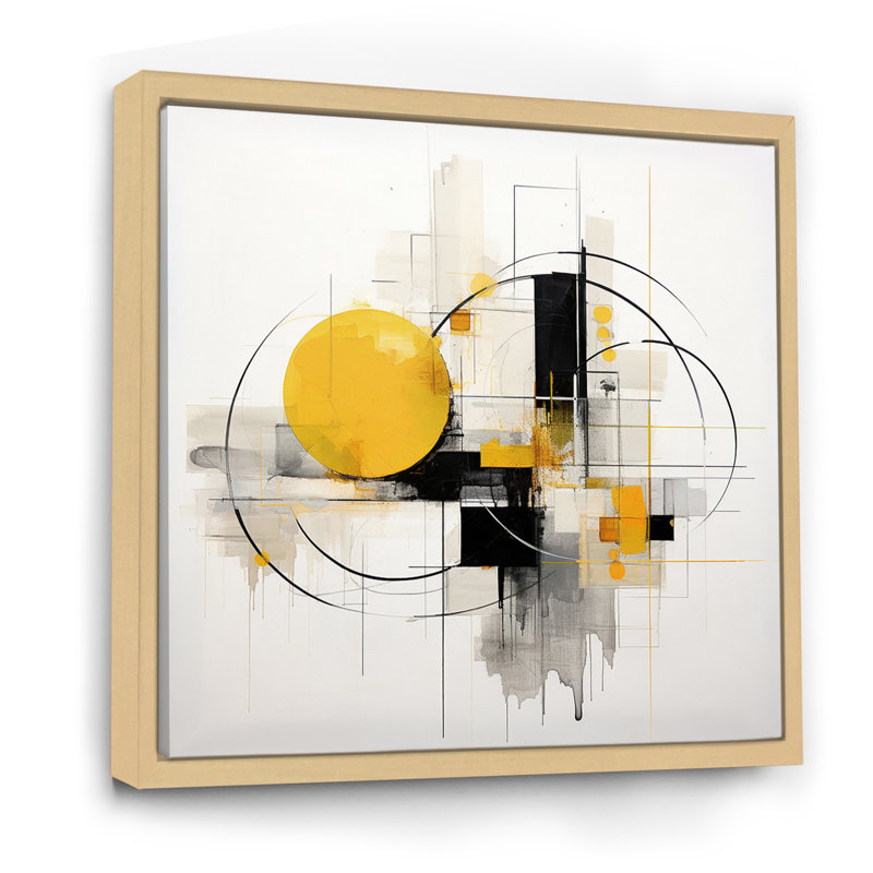 «Pureté de la forme III» - reproduction sur toile, H 36 po x l 36 po x P 1,5 po, Cadre naturel flottant