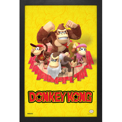 Donkey Kong - DK & Friends, impression encadrée 11 x 17