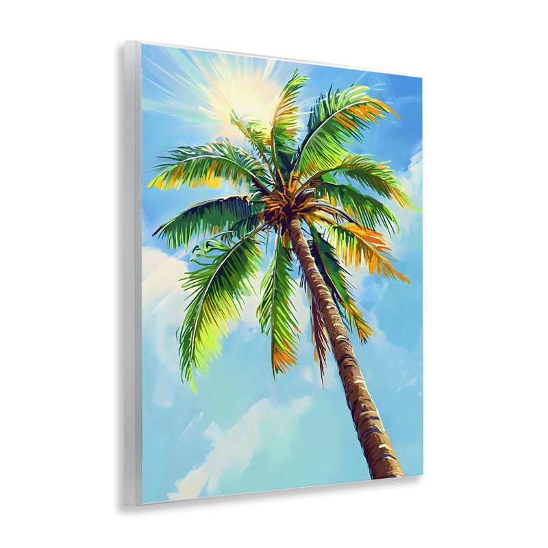Sunlight Through Palms Wall Plaque, design by LSR Design Studio