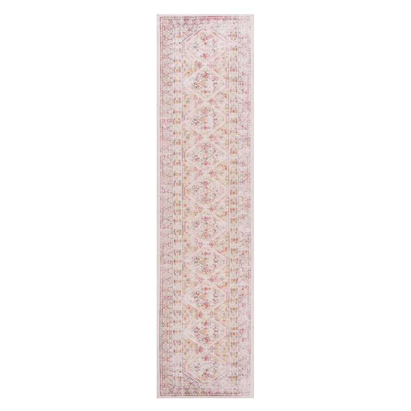Beige Washable Rug Runner Rug, Runner 2'6" x 10'