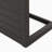 CAPE CORAL ALU C-SHAPED TABLE BLACK