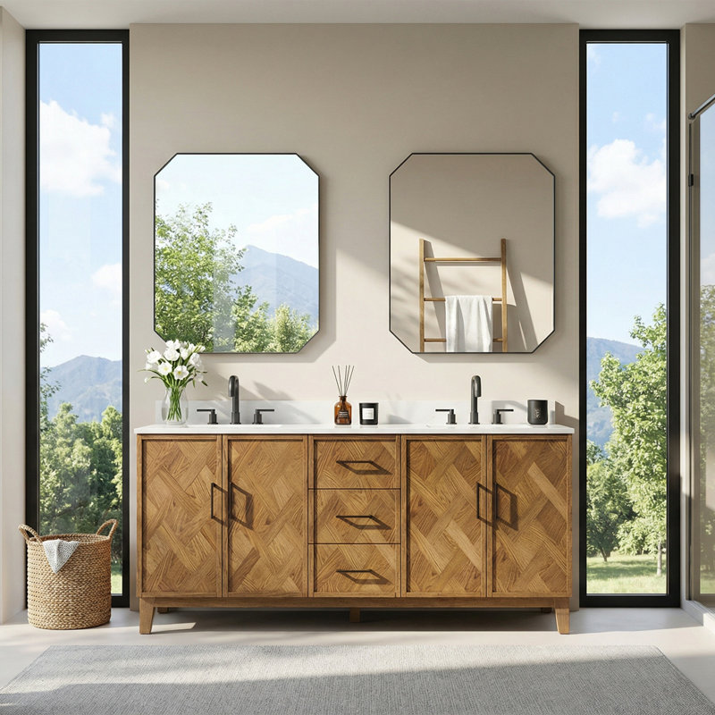 Meuble-lavabo double 72 po Clara Brown