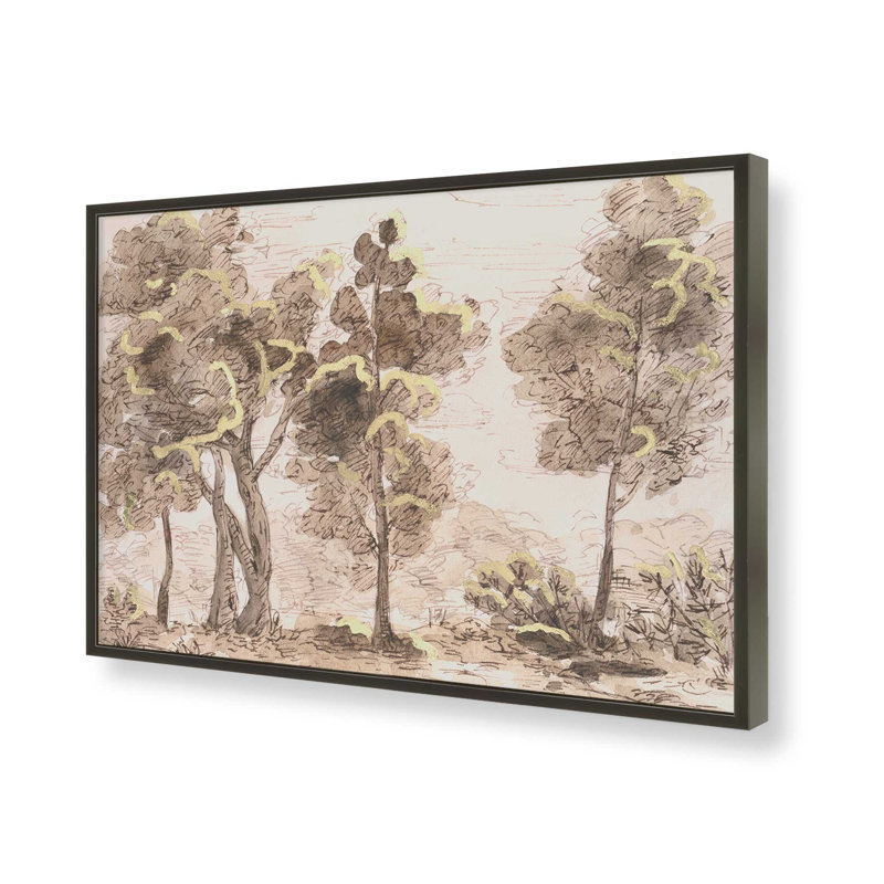 «Tranquil Passage II» par Melissa Wang, reproduction d'art, H 30 po x l 40 po, Noir