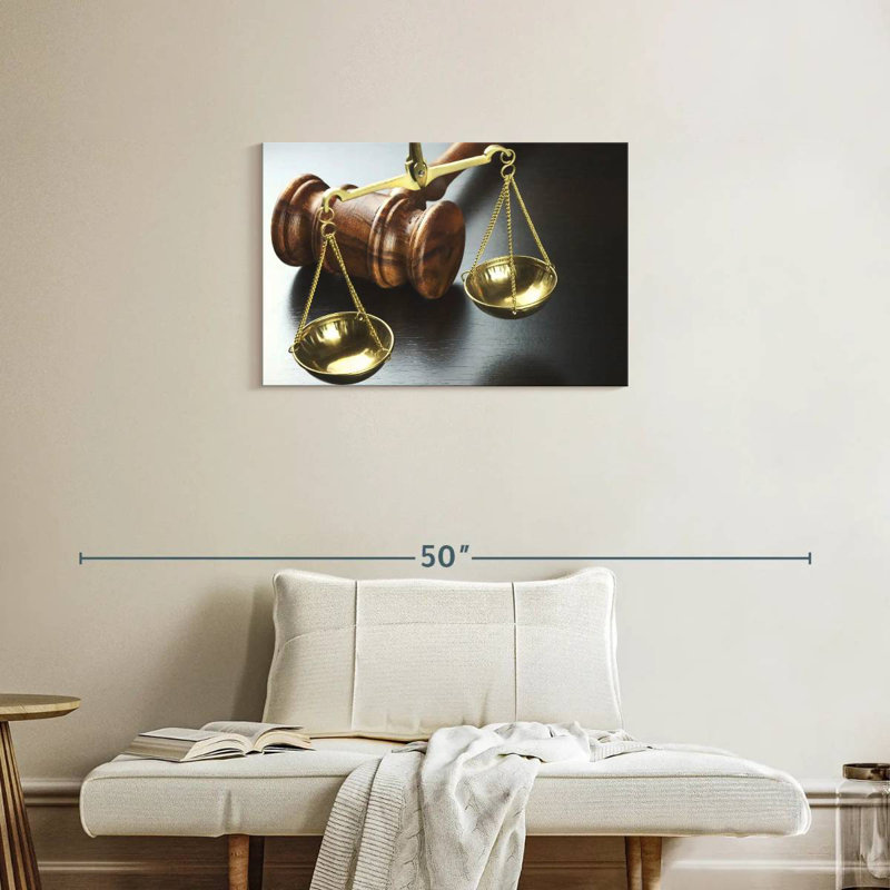 Égalité en droit, H 20 po x l 30 po