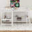 Jingwen Twin L-Shaped Conjoined Loft Beds with Desks & Ladder-1266763680
