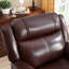 Fauteuil inclinable manuel en cuir véritable de 38,98 po de largeur, moderne et respirant standard (ensemble de 2)