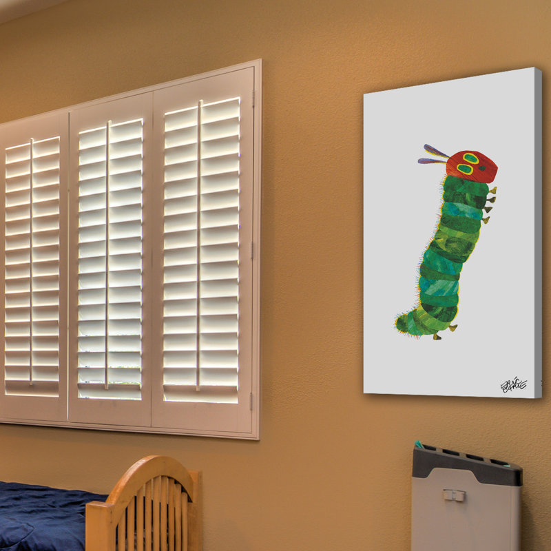 Standing Caterpillar - Painting on Canvas, 61cm H x 30cm W