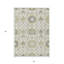 Tapis extérieur lavable floral beige et taupe 5 pi x 8 pi ivoire