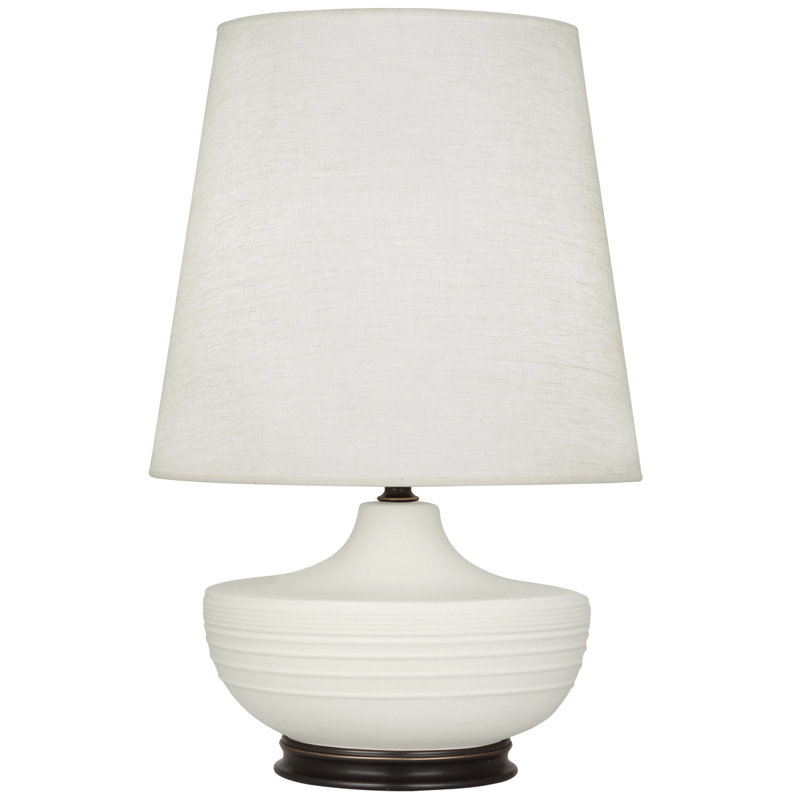Nolan Table Lamp, Deep Patina Bronze/Matte Lily