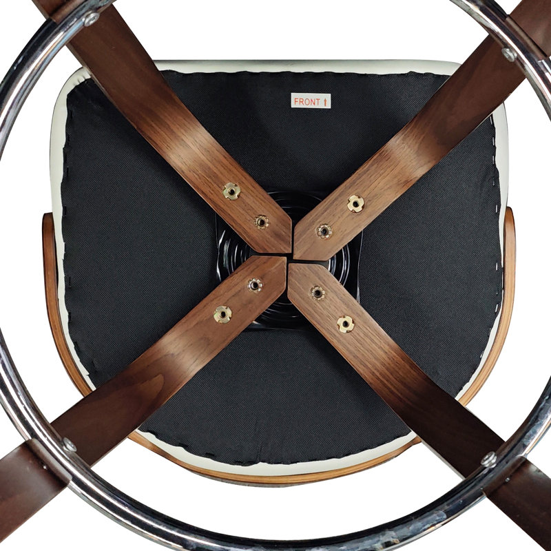 Swivel Faux Leather Counter Height Bar Stools, 2, Beigegray