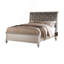 Tête de lit luxueuse en similicuir argenté avec tête de lit capitonnée 1pc-2096216050