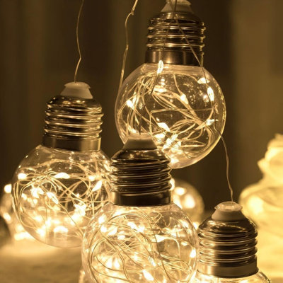 Guirlande de lumières sphériques avec télécommande