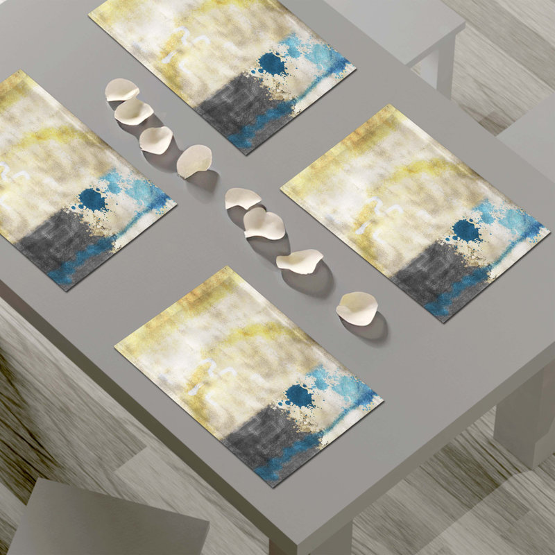 Polyester Abstract Rectangle Placemat