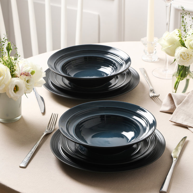 Service de table 24 pièces Earth & Clay Celeste, Bleu