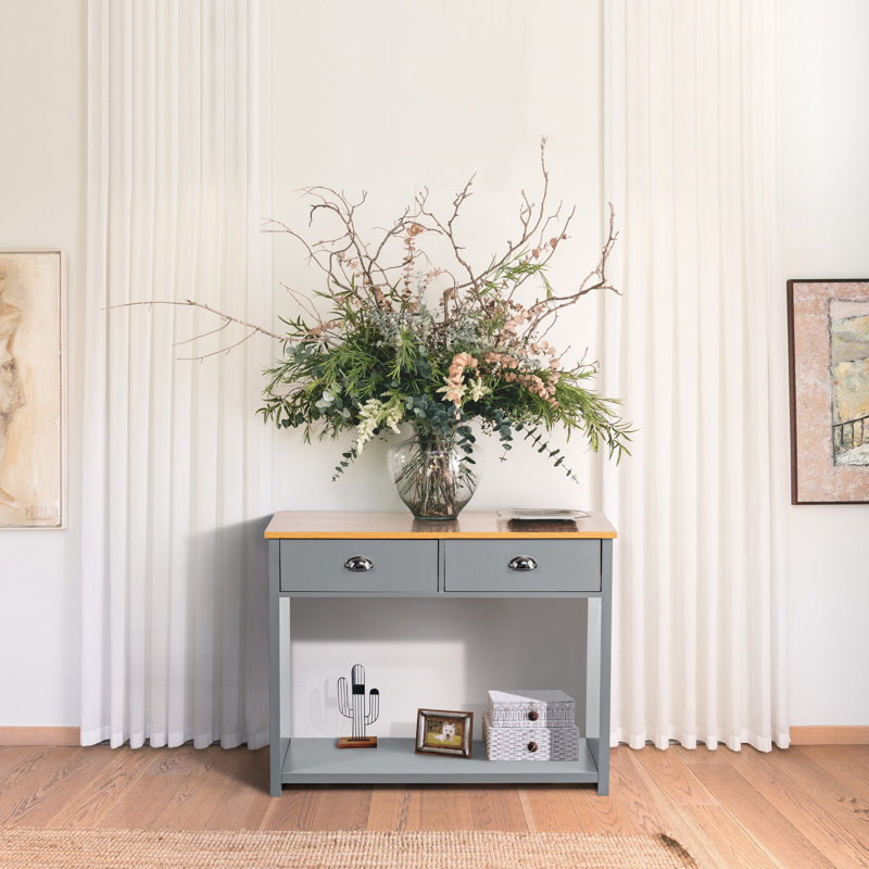 Richmond 97cm Console Table, Oak/Grey