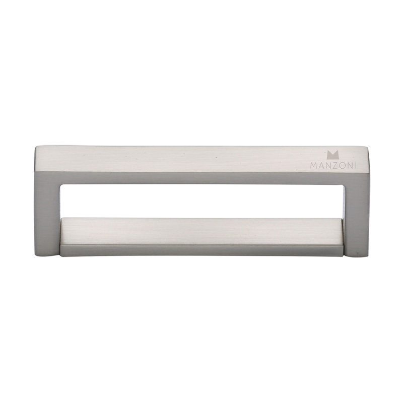 Box Cabinet Pull, 3 3/4", Satin Nickel