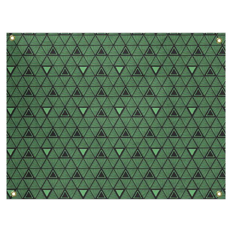 Tapisserie, H 59 po x l 80 po, Vert/noir
