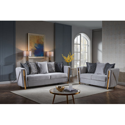 Nahri 2 - Piece Velvet Living Room Set