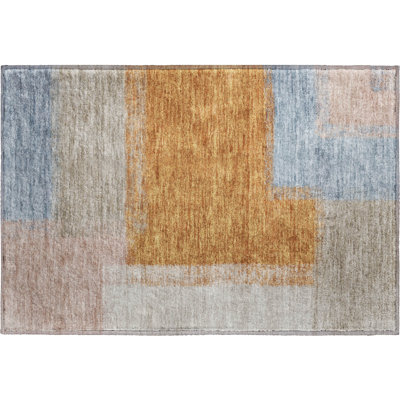 Premium Machine Washable Mayfield AMF2341 Abstract Rug