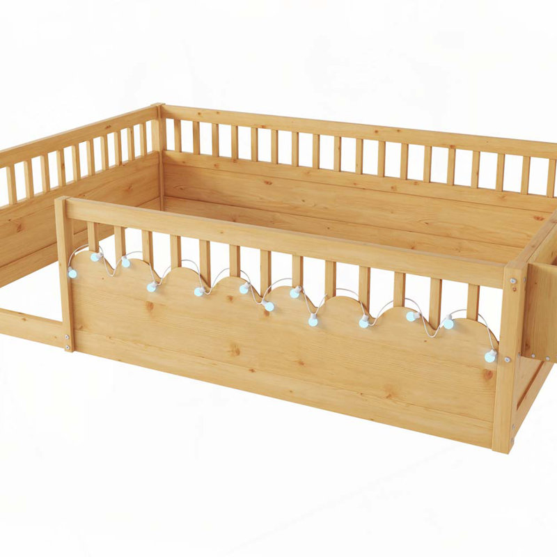 Structure de lit Montessori, Lit simple, Blanc