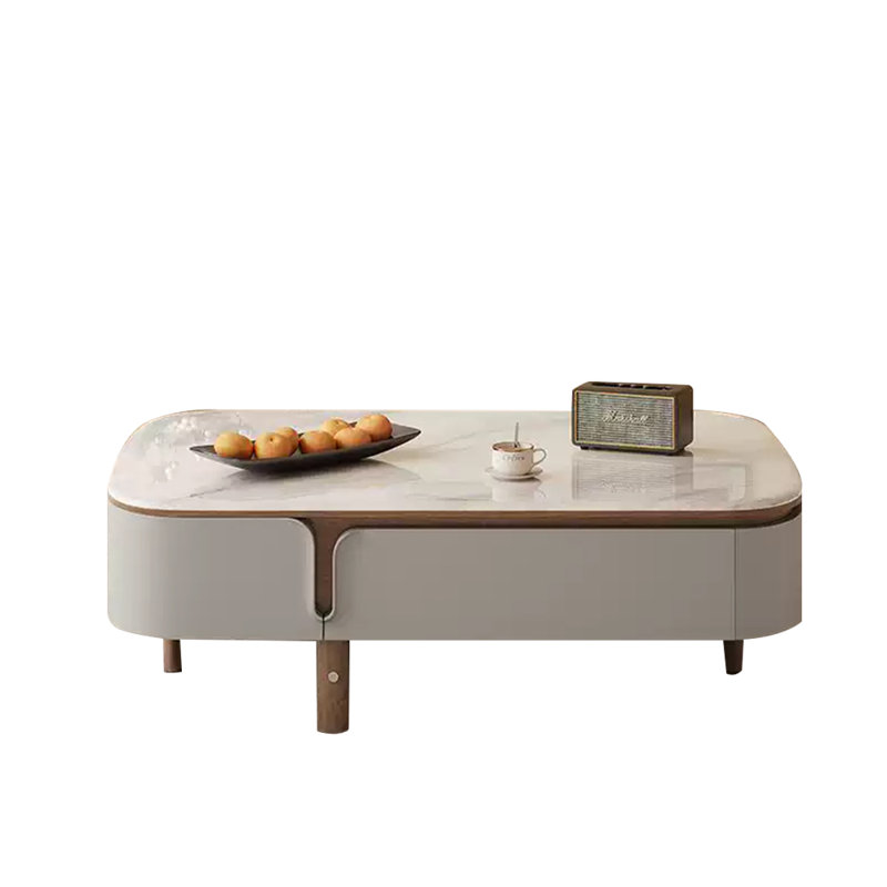 Simple Microcrystalline Stone Coffee Table