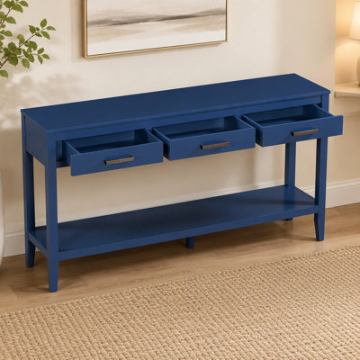 Console Table Sofa Table Entryway Table with Drawers and Shelf