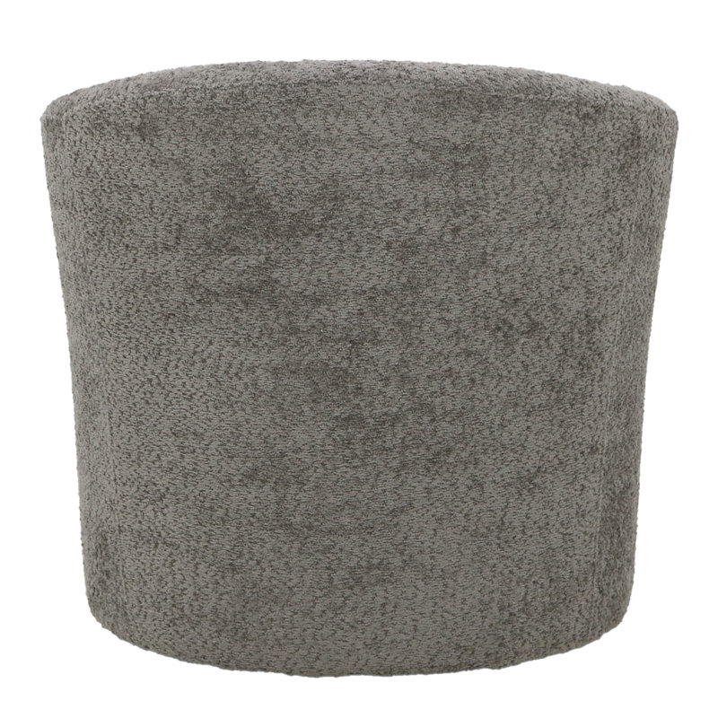 Fauteuil demi-tonneau pivotant 31 po Hansell, Mélange de polyester gris