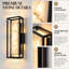 18.5" Modern Spanish Alabaster Integrated LED Outdoor Wall Sconce