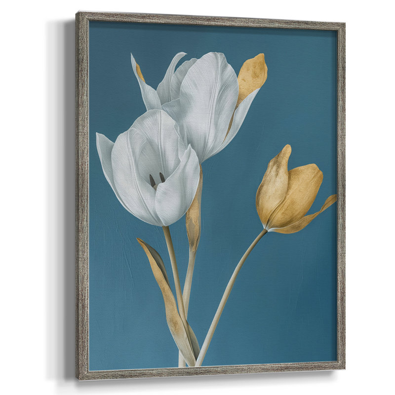 Impression encadrée FLORAL Series - bois massif, H 11 po x l 9 po