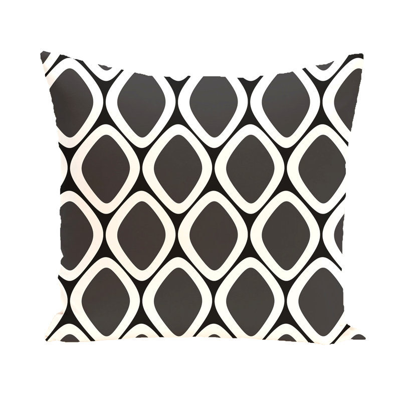 Housse et insert de coussin géométrique carré, H 26 po x l 26 po x P 7 po