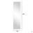 Full Body Mirror for Living Room Bedroom Cloakroom Wall-mounted round-angle dressing mirror  Aviation grade aluminum-1267684049-1267684051