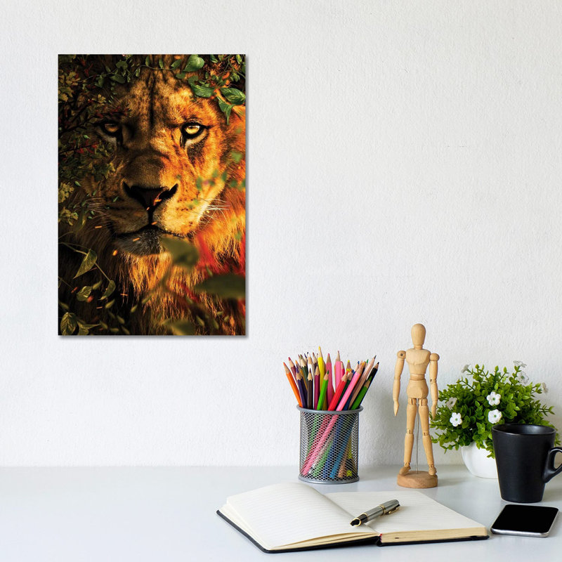 The Great King by Milos Karanovic - Wrapped Canvas Painting, 20.32 cm H x 30.48 cm W