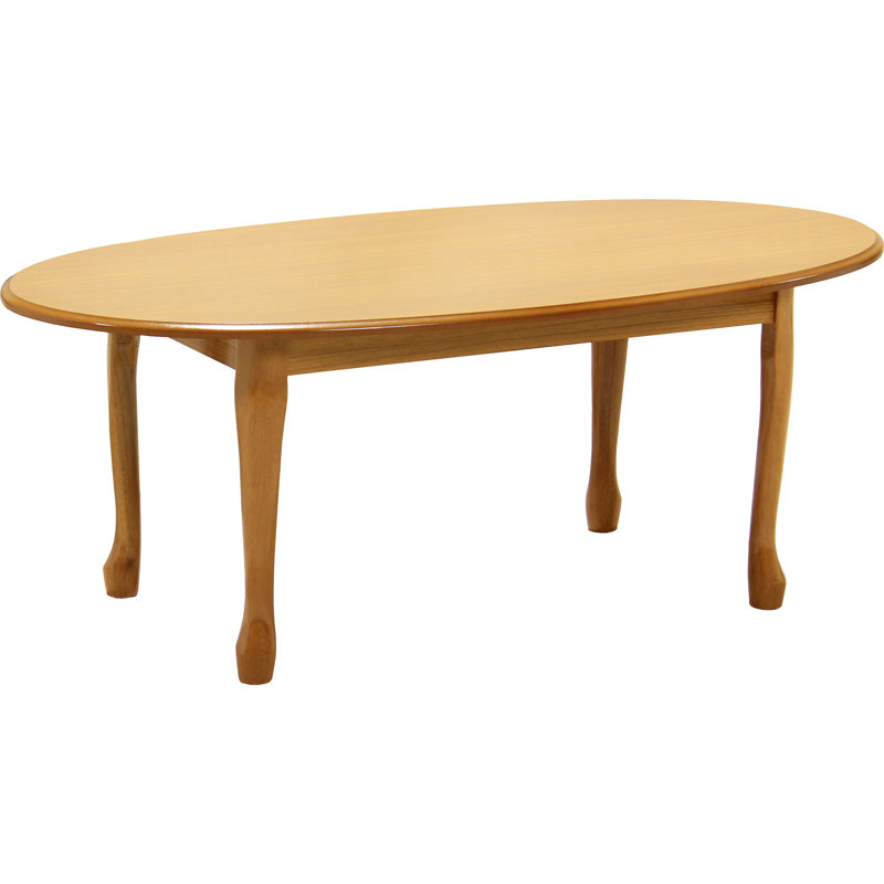 Ackermann Solid Wood Four Leg Coffee Table, Golden Oak