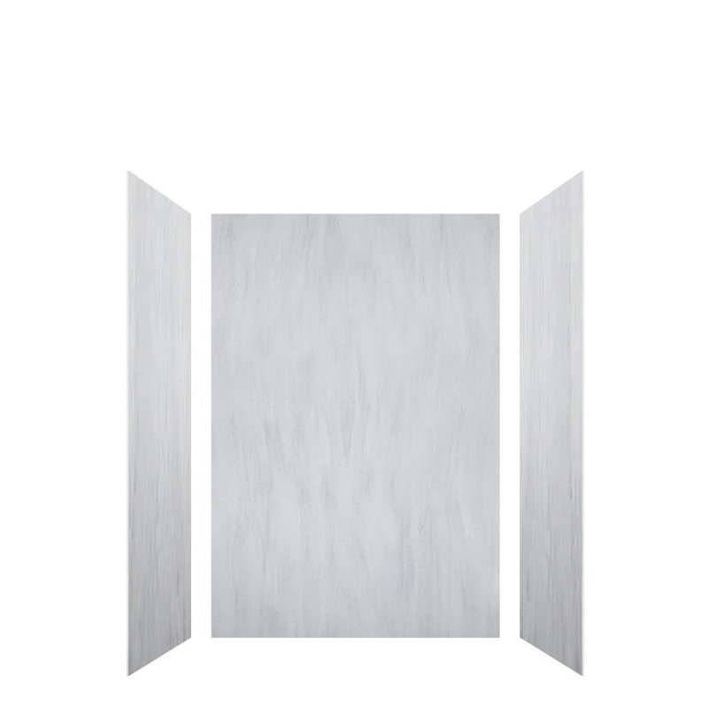Transolid Lusso 48-in x 36-in x 72-in Glue to Wall 3-Piece Shower Wall Kit, Bellanca, Bellanca, 72" H x 48" W x 36" D