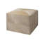 Pinstriped Square Ottoman