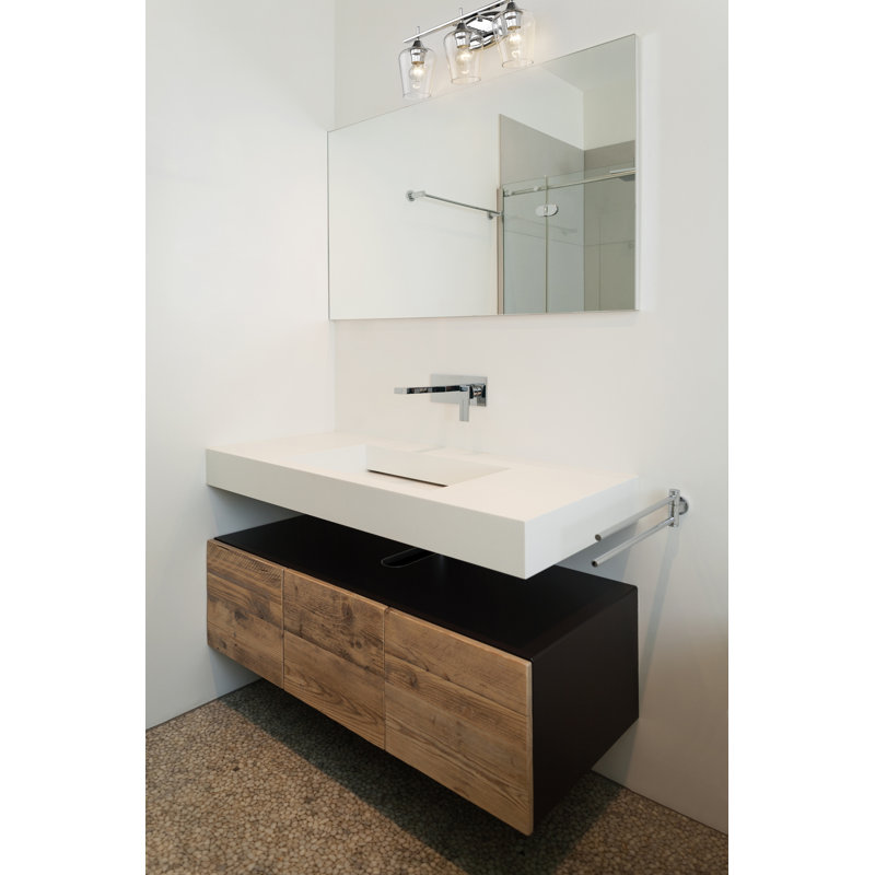Éclairage de salle de bain à intensité variable 3 lumières Dahlya, Chrome
