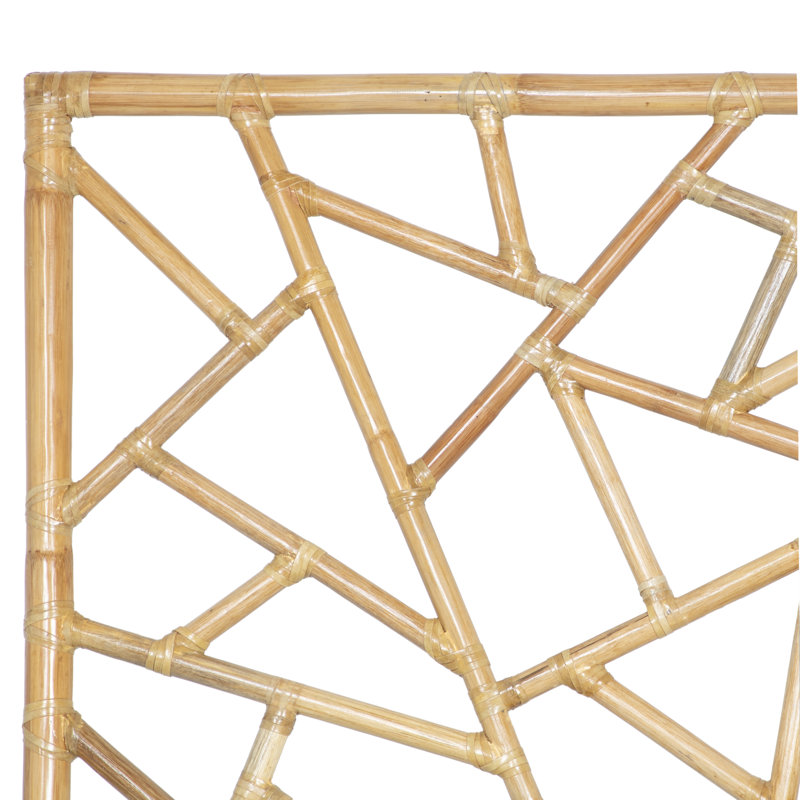 Tiffany Wicker/Rattan Open-Frame Headboard, Queen, Natural