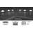 Vanesa Black Solar Powered Integrated LED Deck Light Pack