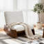 Chaise berçante rembourrée en bois massif-344054402