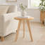 Table d'appoint ronde avec structure en bois