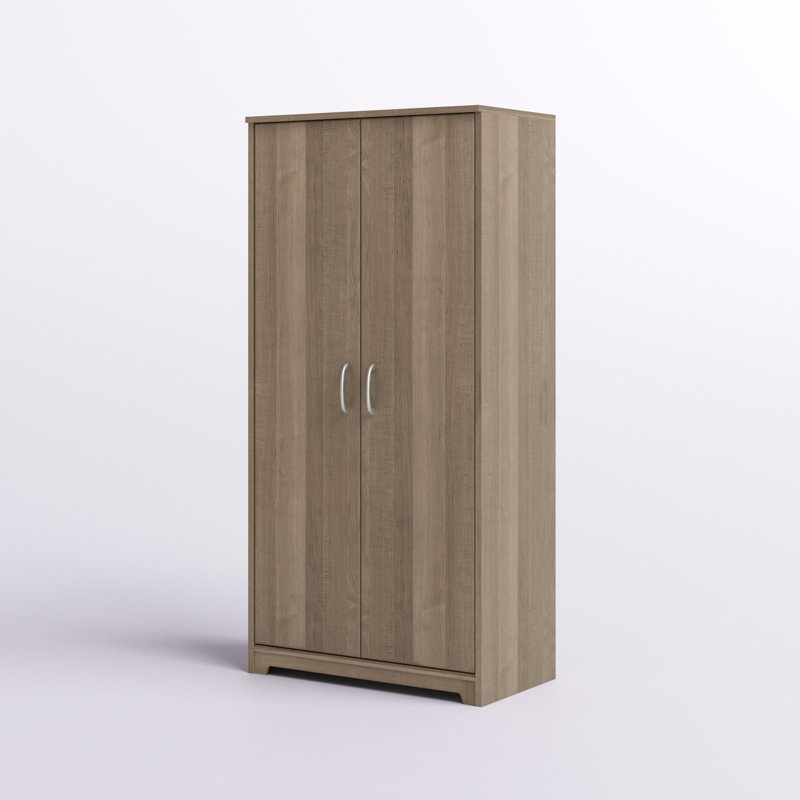 Armoire de rangement à 4 tablettes Huckins, Gris cendré