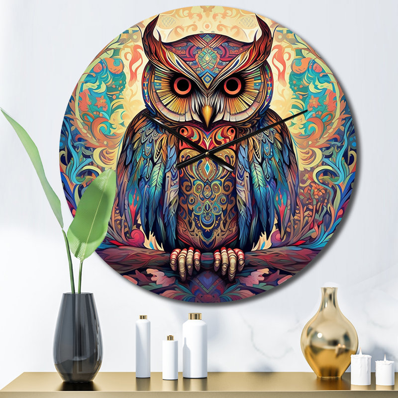 Portrait d'un hibou magique dans une forêt enchantée, Moyenne