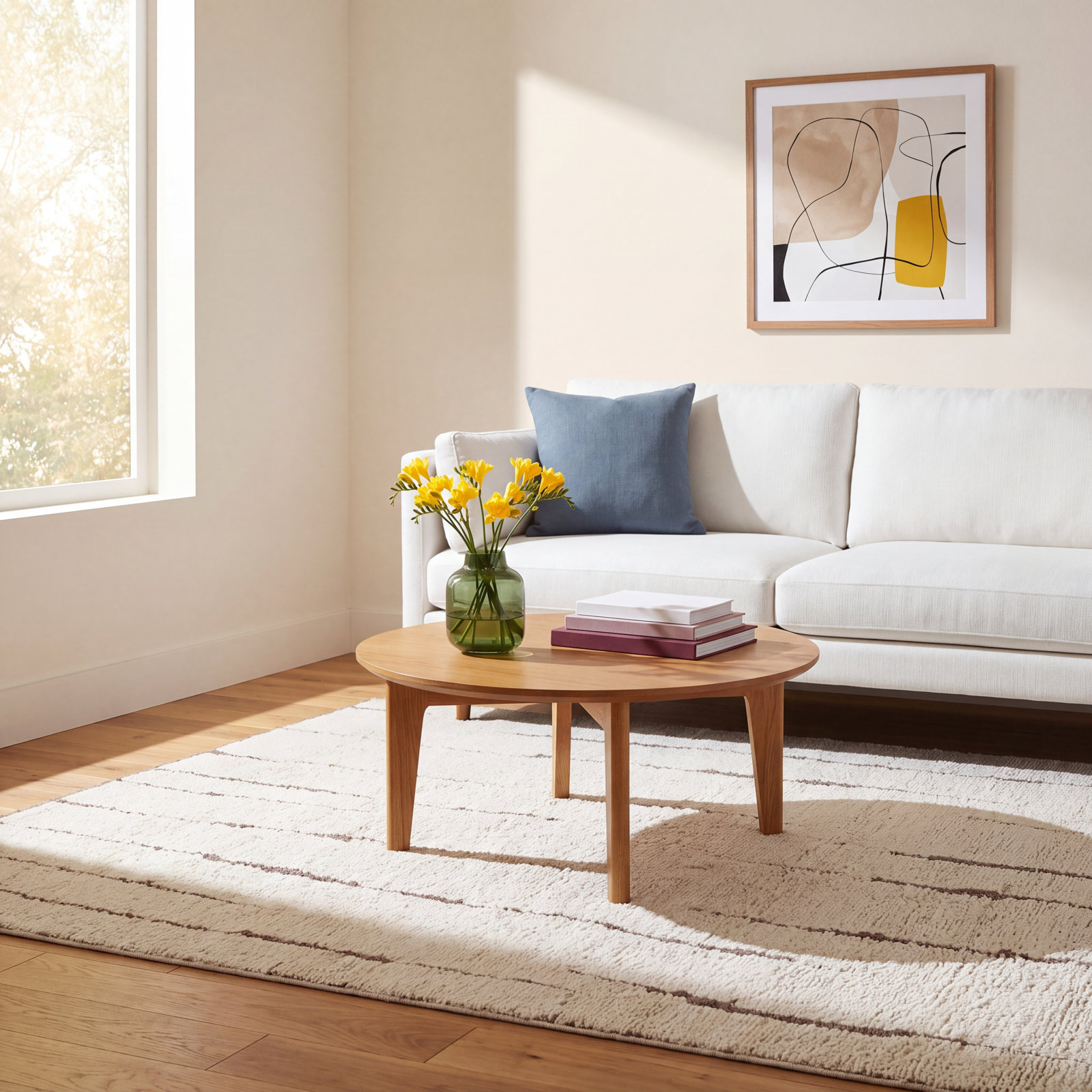 Keagan Hand-Tufted Abstract Wool Rug, Rectangle 3' x 5'
