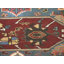 Tapis oriental rouge à motif géométrique floral Maroon