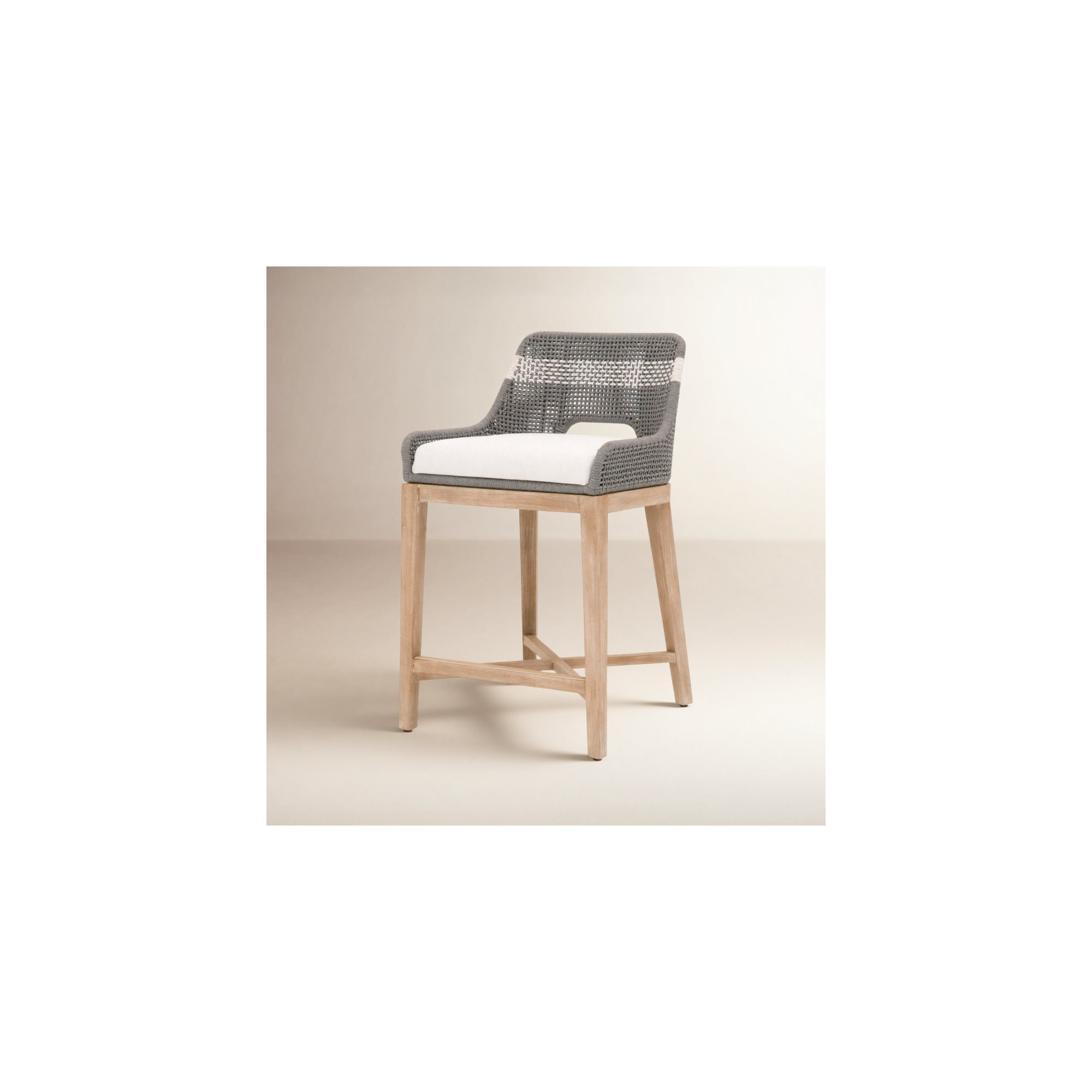 Bowker Bar & Counter Stool, Counter Stool (26" Seat Height), Dove Gray / White Speckle