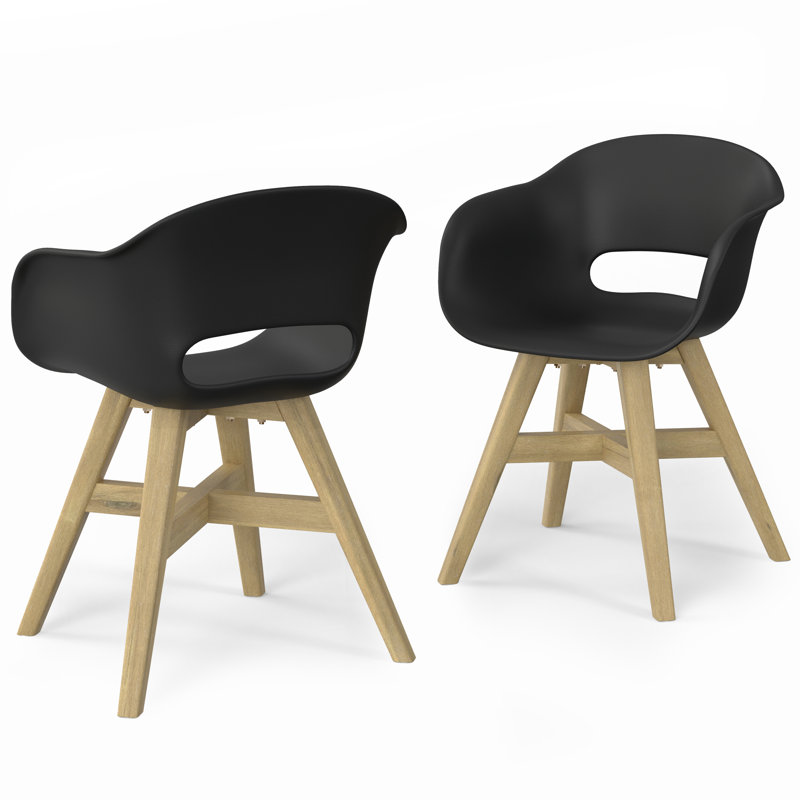 Chaise de salle à manger Kona, Noir