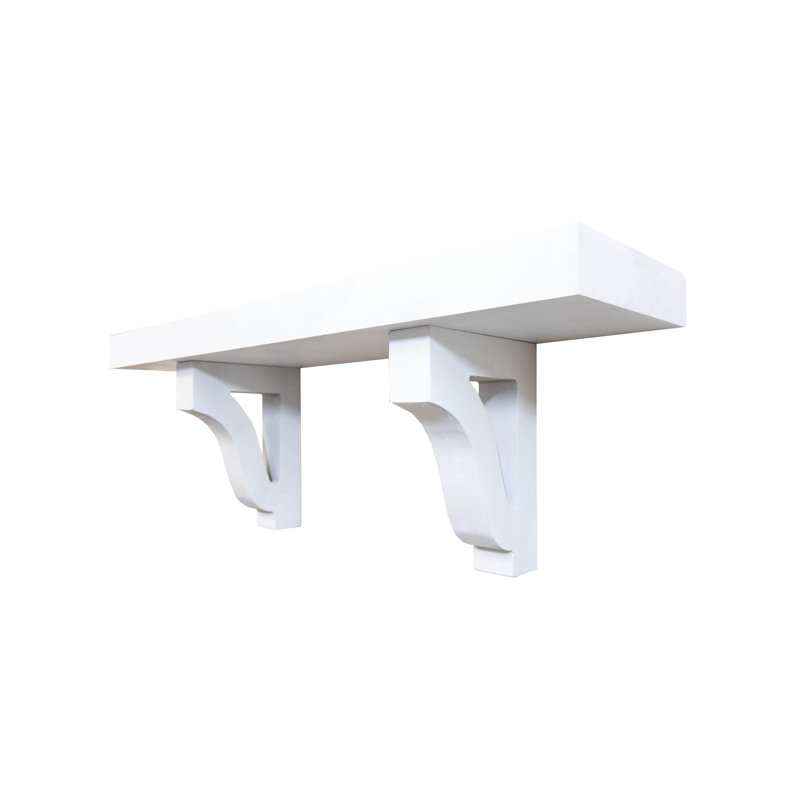 1" Shelves/W Corbels, 9" H x 32" W x 6" D