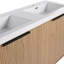 Meuble-lavabo autoportant de 60 po avec lavabo double en résine et 4 portes d'armoire à fermeture en douceur (emballage KD)