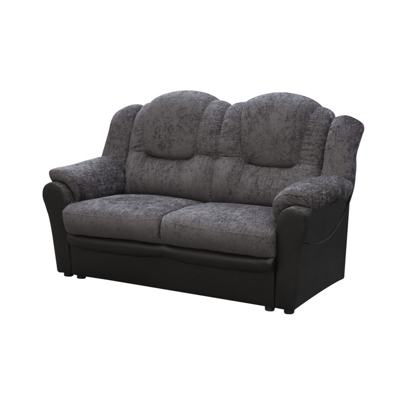 Texas 2 Seater Loveseat, Grey/Black